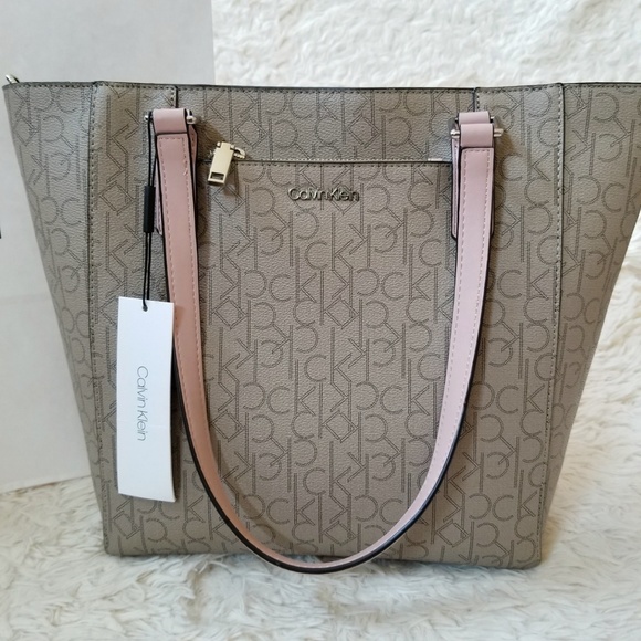 [SOLD] Calvin Klein Monogram Tote Bag & Wallet Pink - Picture 2 of 8